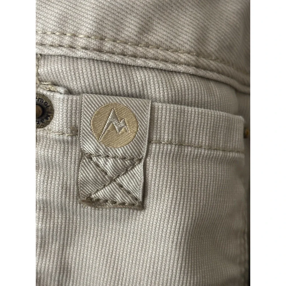 Marmot Mens Casual Outdoor Pants Size 34‎ Beige Cotton Blend Straight Leg
